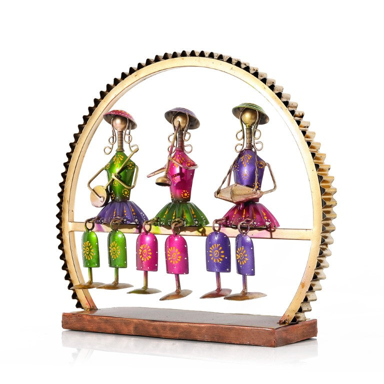 Iridiana Musician Hanging Leg Doll Figurine