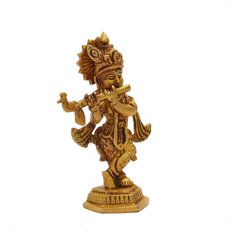Lord Shree Krishna Standing Idol/Kanha ji Murti for Pooja & Decoration, Gifts items