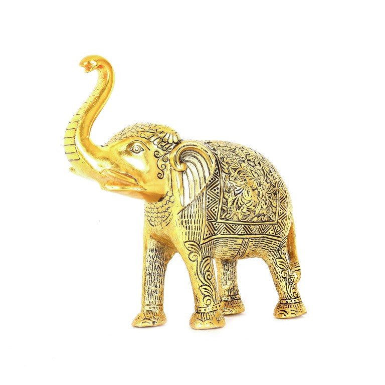 Gold-Toned Elephant Showpiece