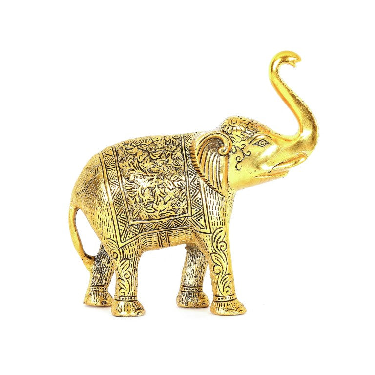 Gold-Toned Elephant Showpiece
