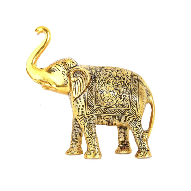 Gold-Toned Elephant Showpiece