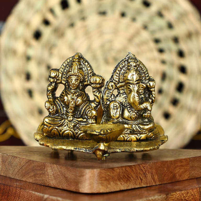Laxmi Ganesha Oil Lamp