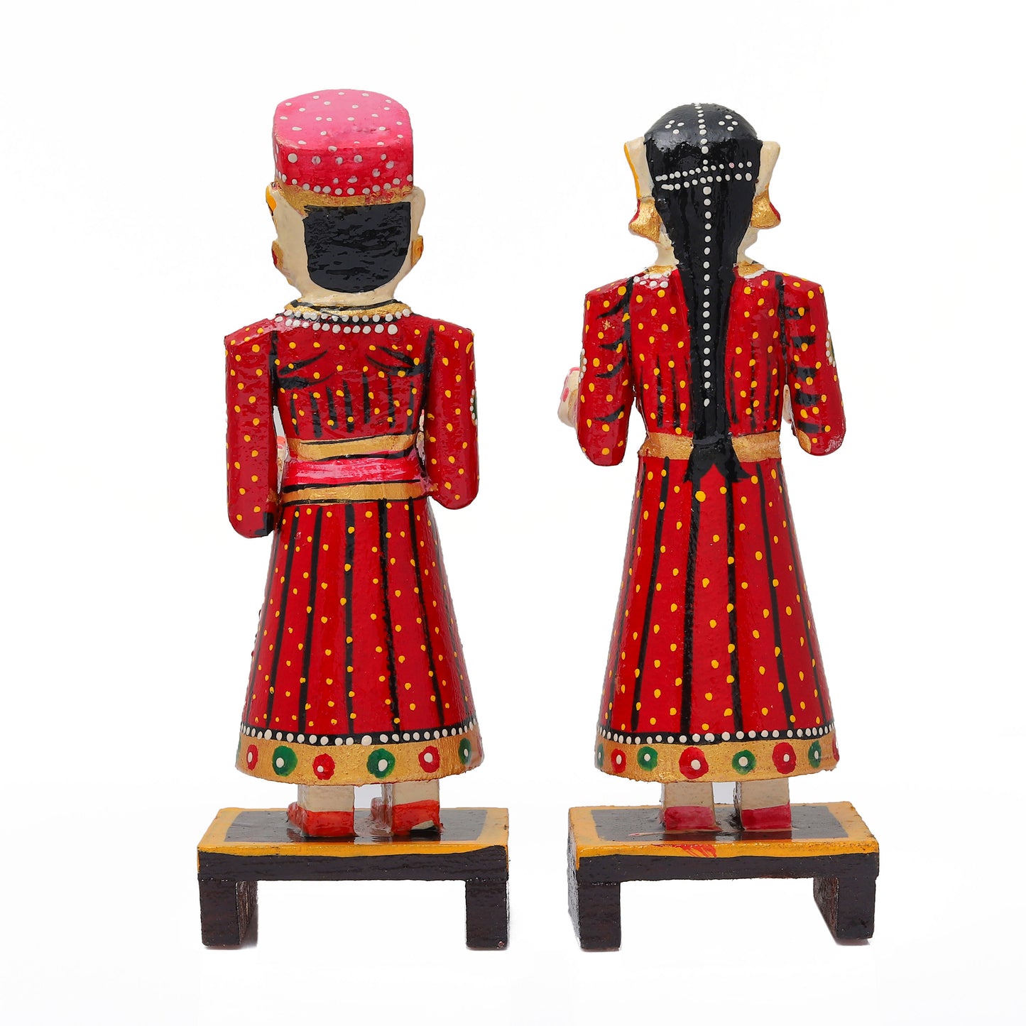 Wooden Isar Gangaur Idols for Pooja-(6 Inch)