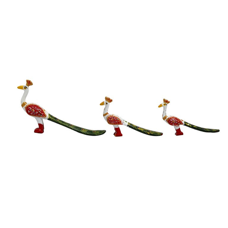 Handicraft Paper Mache Handmade Peacock Showpiece for Living Room Home Decoration & Gift Purpose