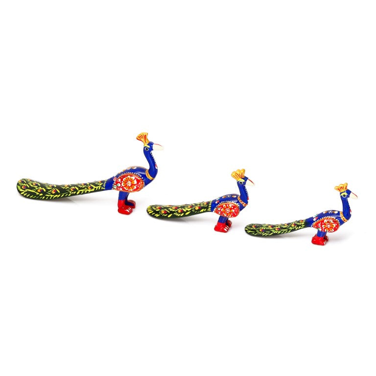 Handicraft Paper Mache Handmade Peacock Showpiece for Living Room Home Decoration & Gift Purpose