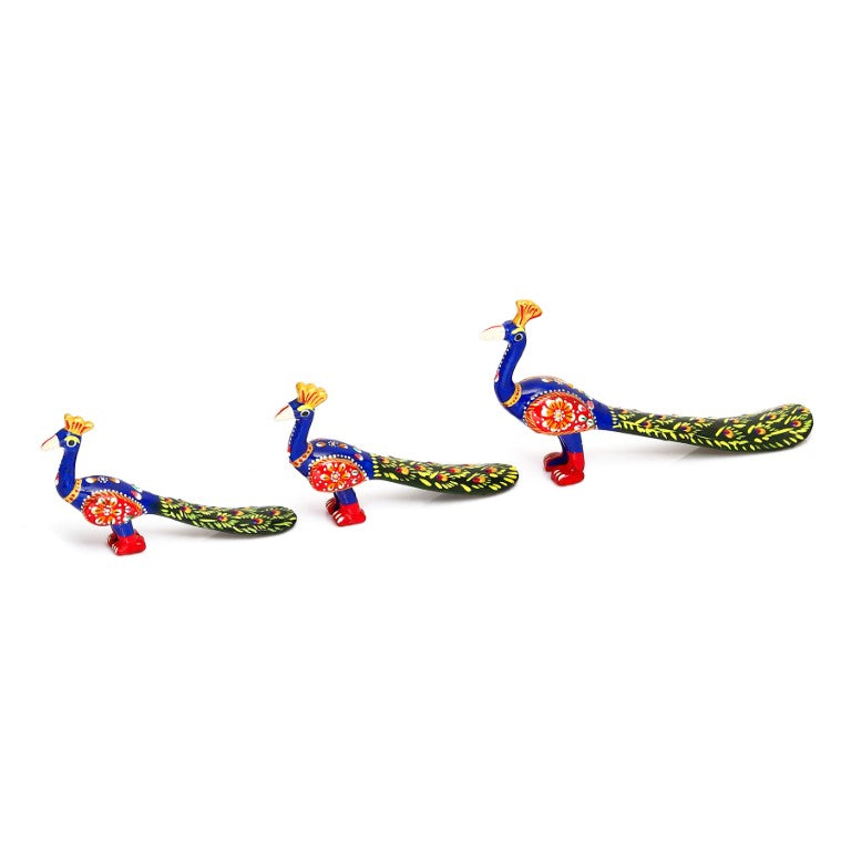 Handicraft Paper Mache Handmade Peacock Showpiece for Living Room Home Decoration & Gift Purpose