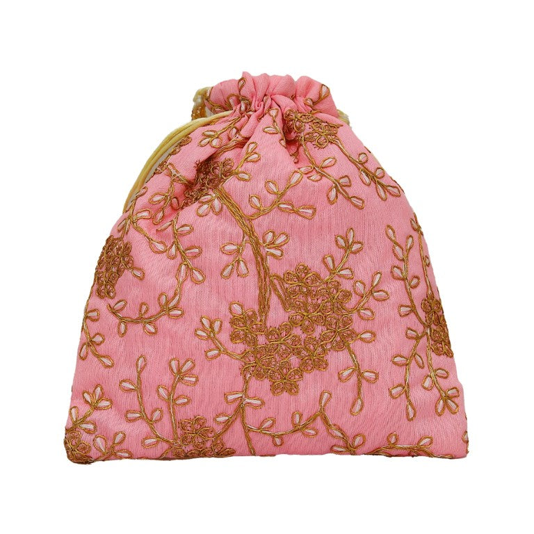 Women's Polti Bag with Pearl Handle and Tassel (Pink )