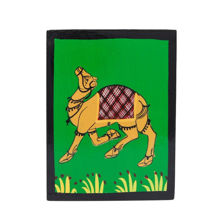 Camel Printed Wooden Pen Holder