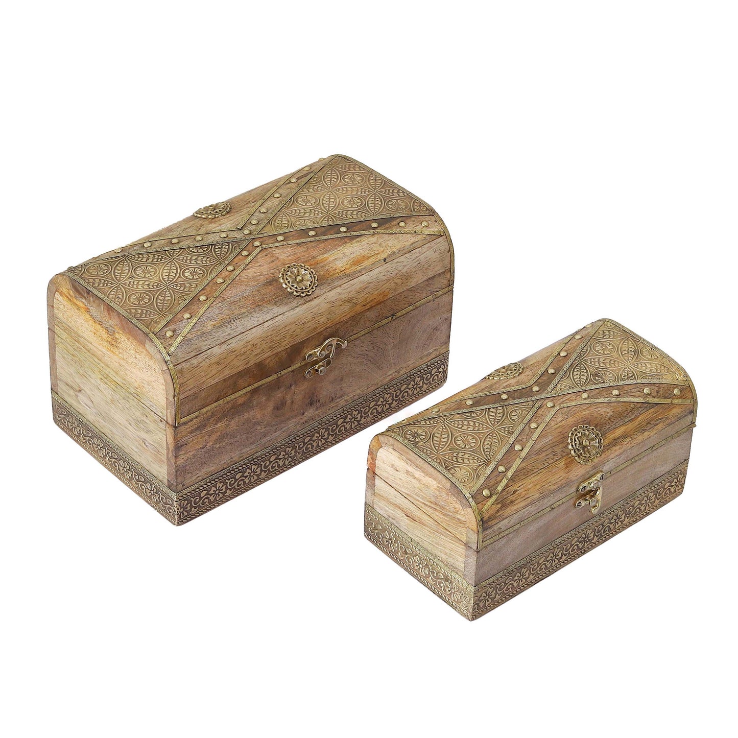 Wood Painted Beautiful Jewellery Box Set of 2
