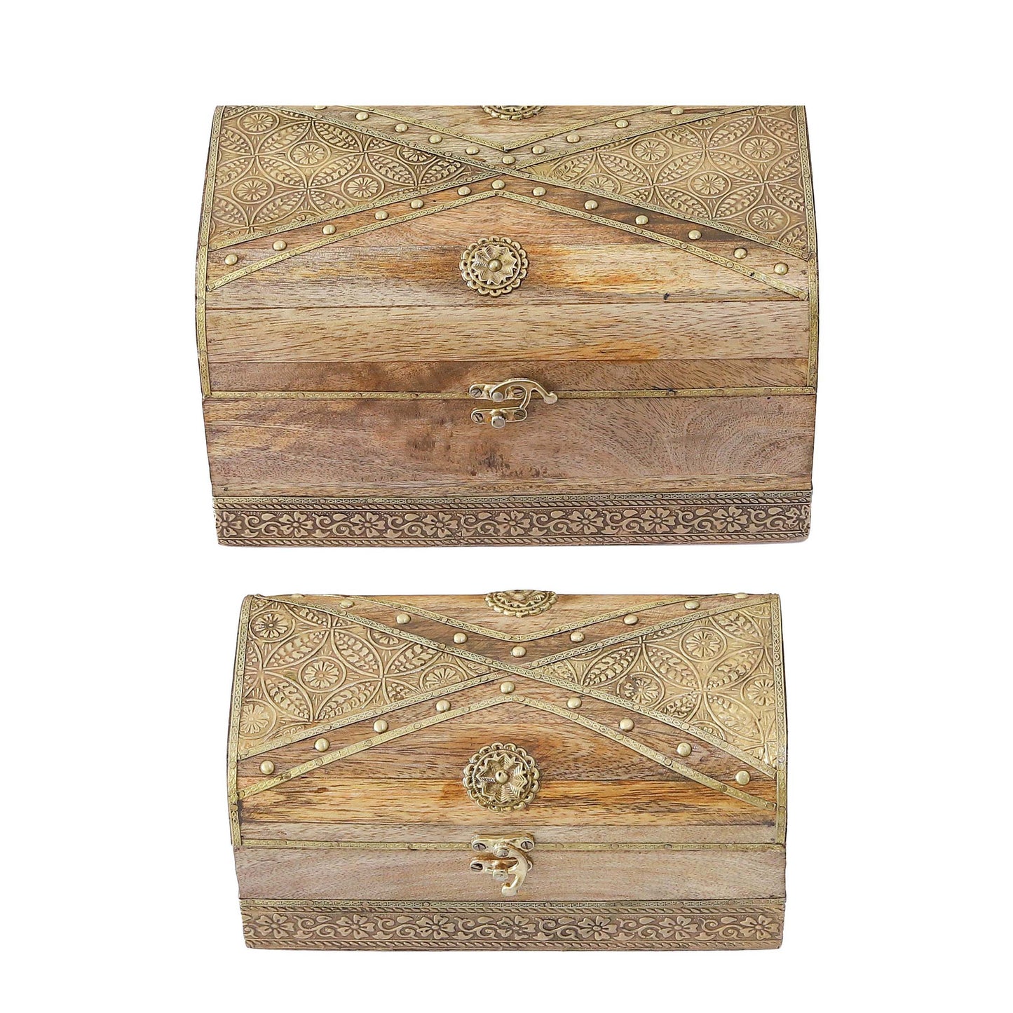 Wood Painted Beautiful Jewellery Box Set of 2