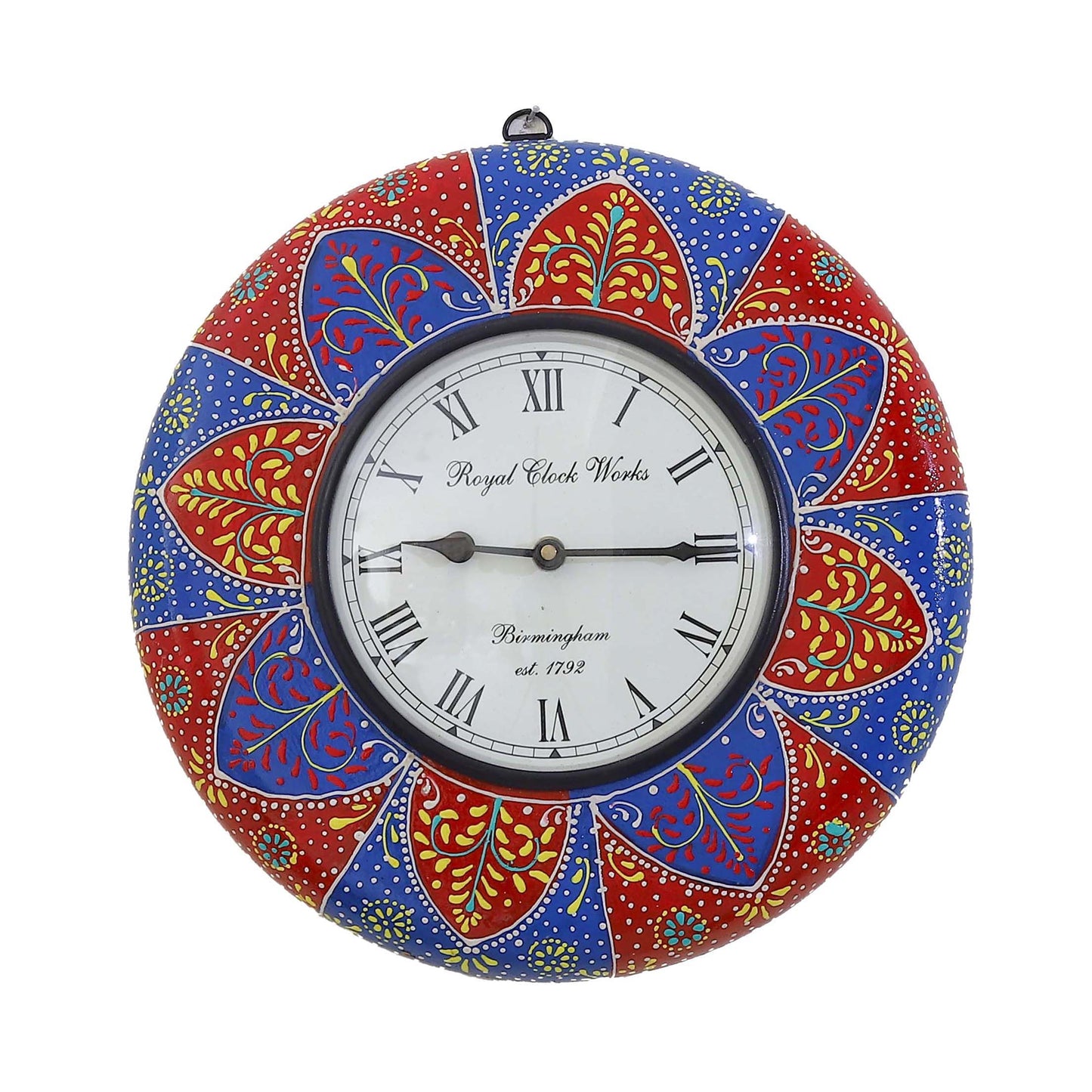 Handpainted Wooden Clock