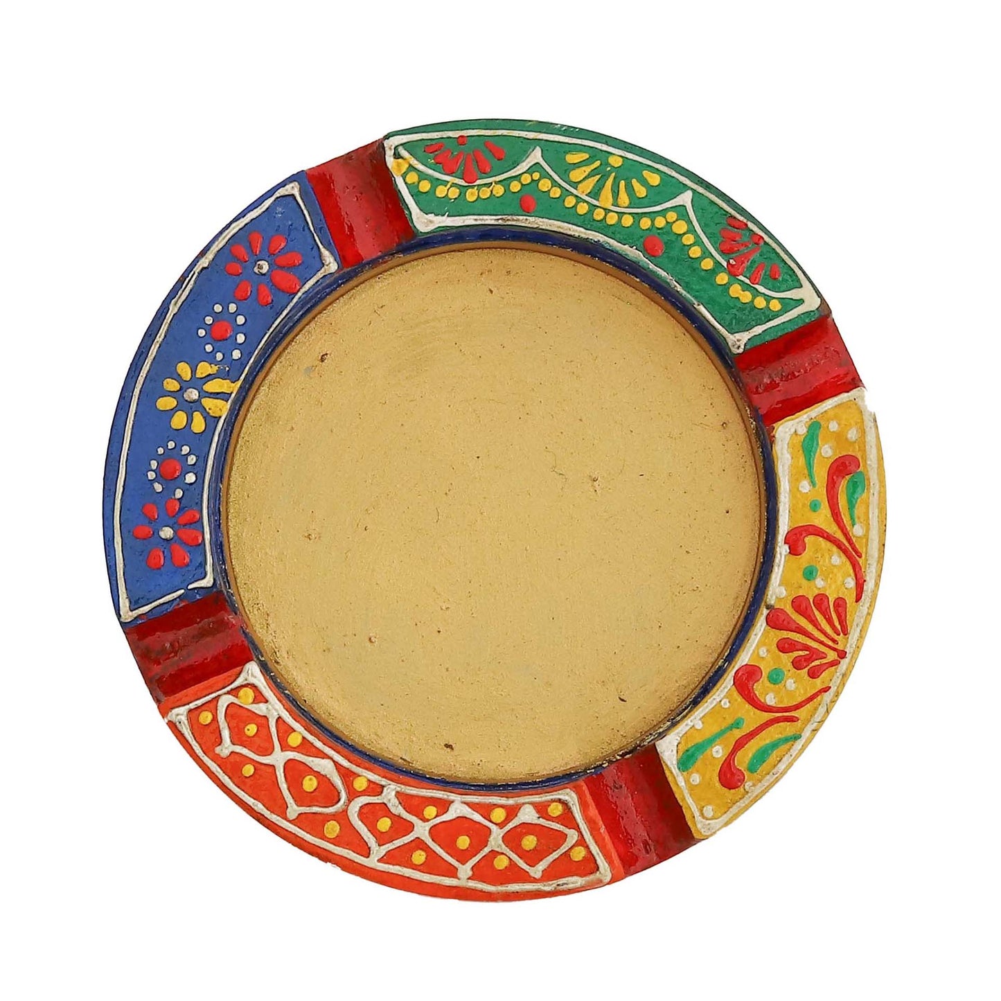 Hand painted wooden ashtray
