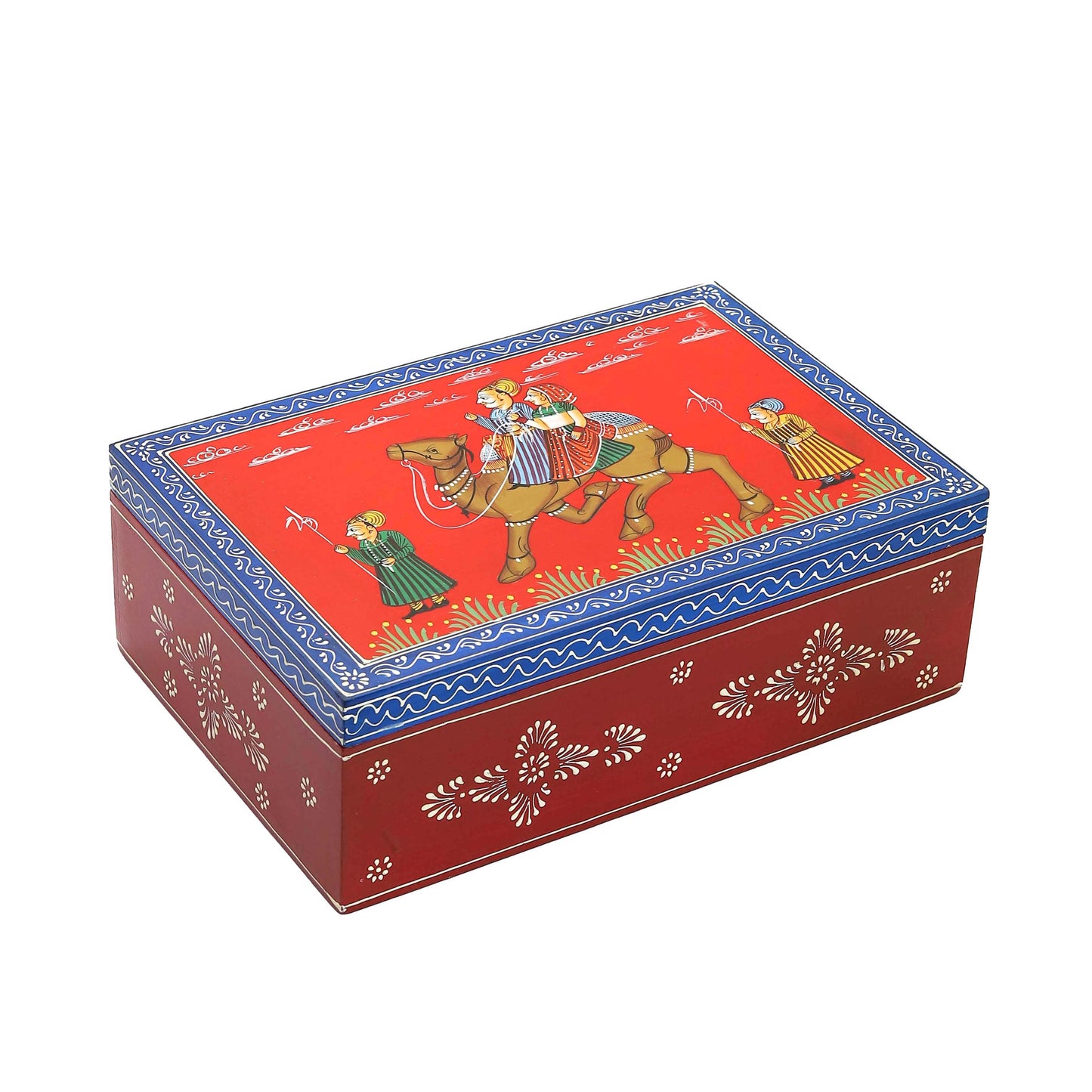 Traditional Elephant Wooden Jewellery Box