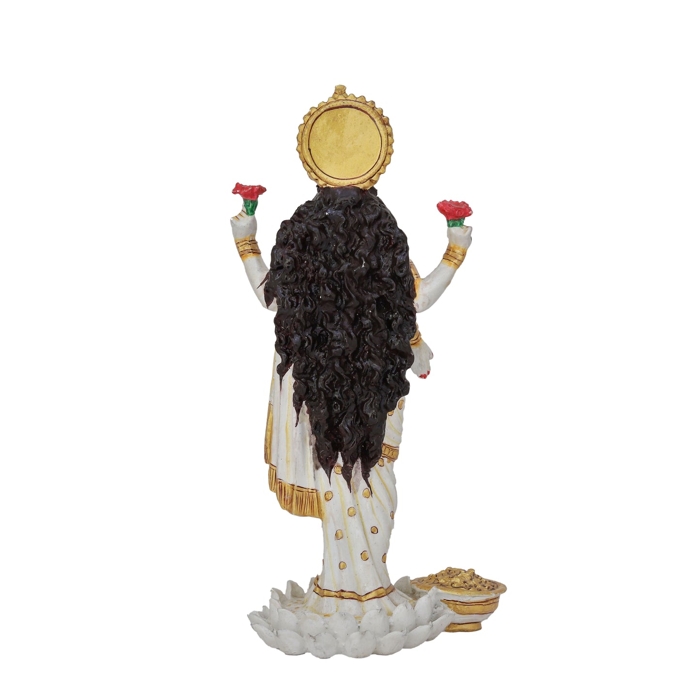 Resin Lakshmi Idol Sculpture Goddess of Wealth & Prosperity | Ideal for Home, Office & Gifting