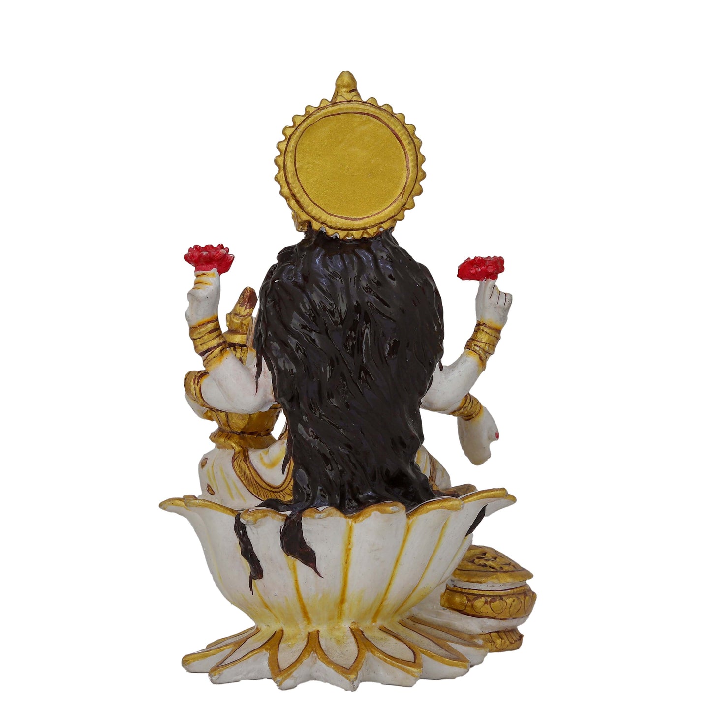 Resin Lakshmi Idol Sculpture Goddess of Wealth & Prosperity | Ideal for Home, Office & Gifting