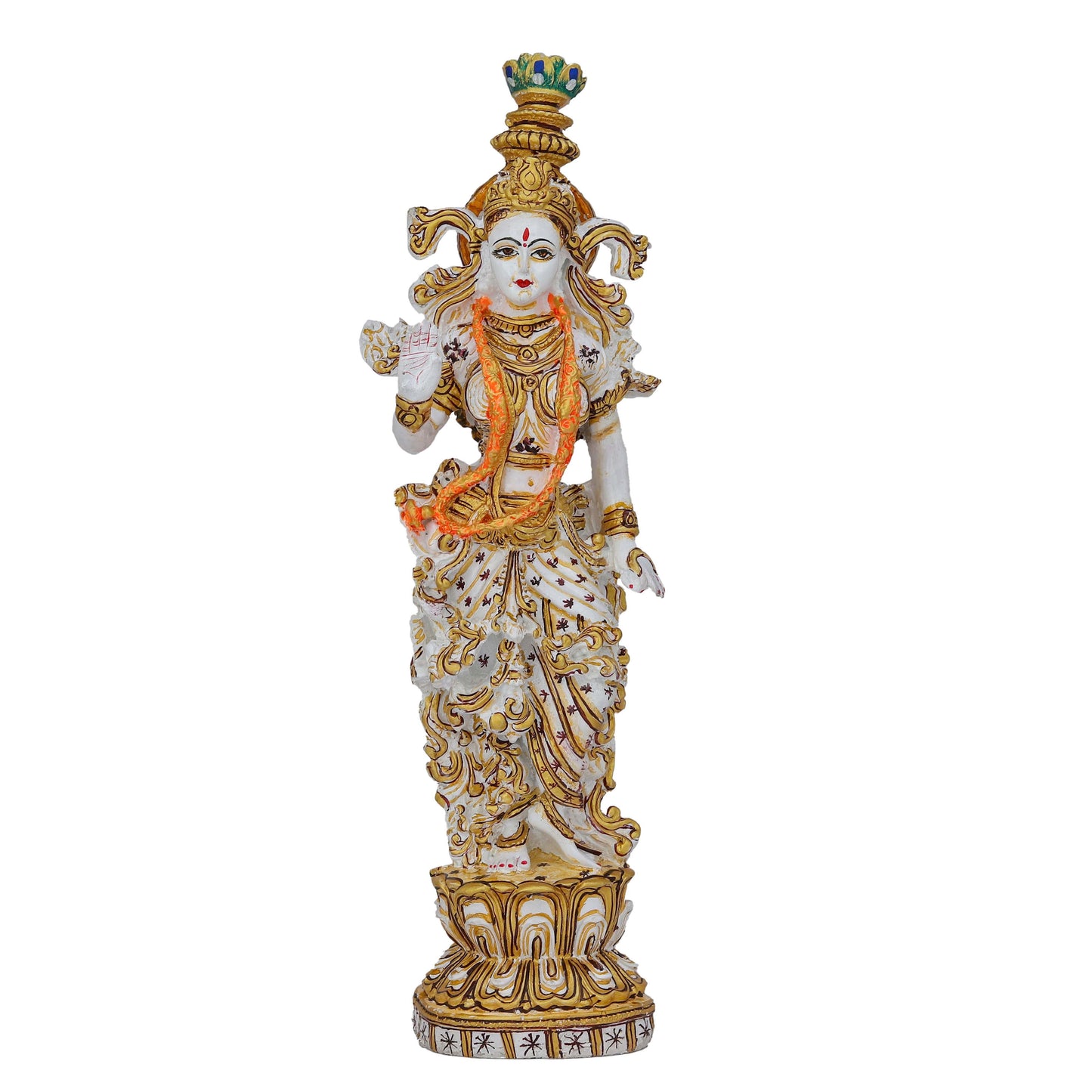 Resin Radha Ji Idol Sculpture Symbol of Divine Love & Devotion | Ideal for Home Decor, Temple, and Gifting