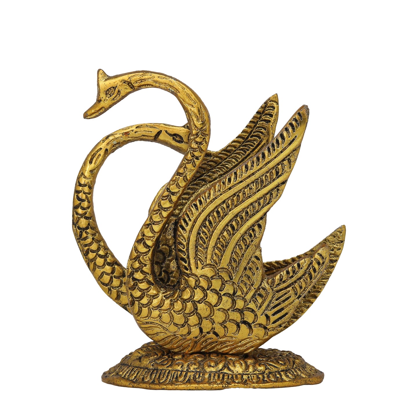 Metal Swan Duck Napkin Holder or Tissue Paper Dispenser Stand Decorative Showpiece Or Figurine for Dining Table (12X8X12 cm, Gold)