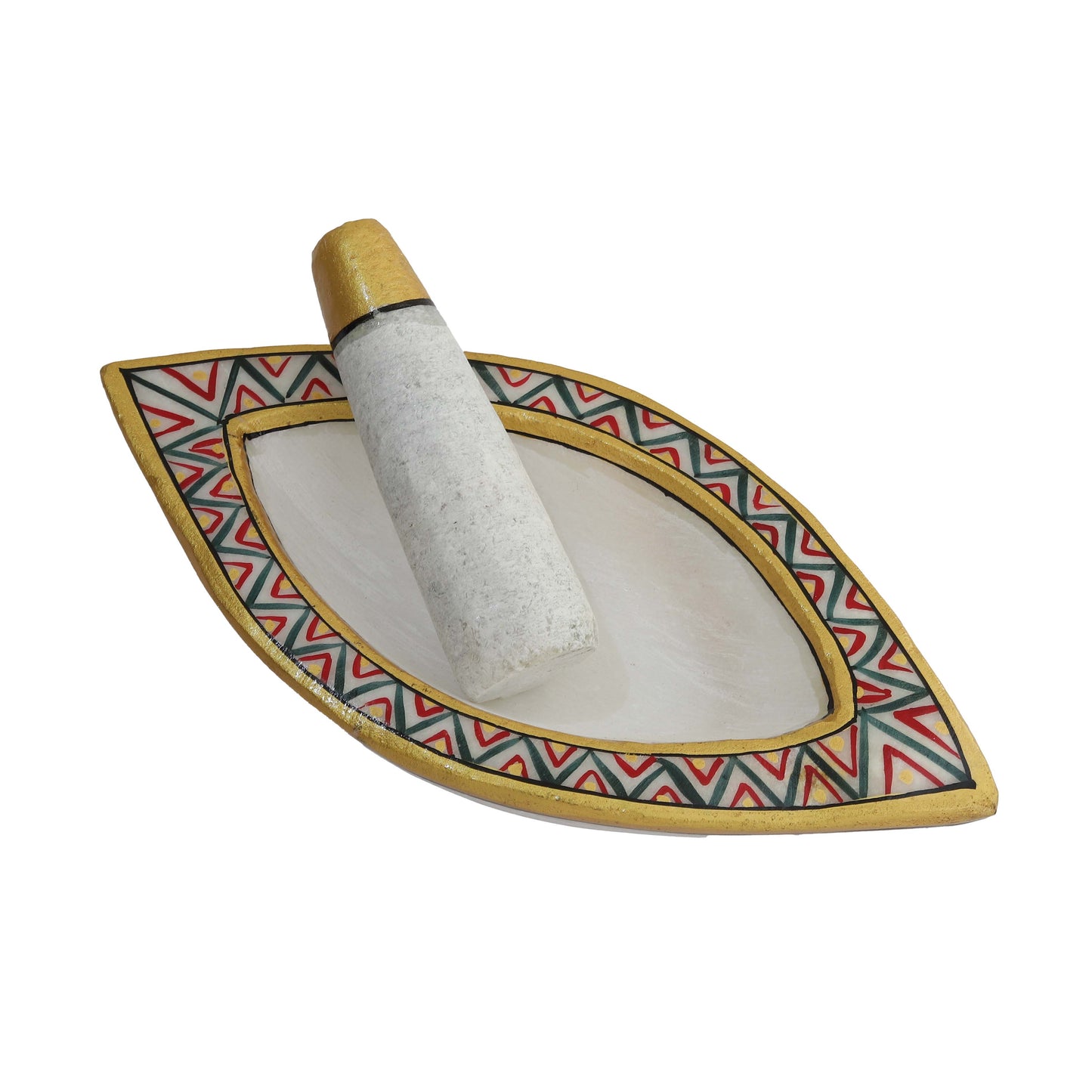 Handcrafted Stone Mortar and Pestle Set (Khalbatta/Imam Dasta/Ohkli Musal) Traditional Spice Grinder & Masher for Kitchen Use