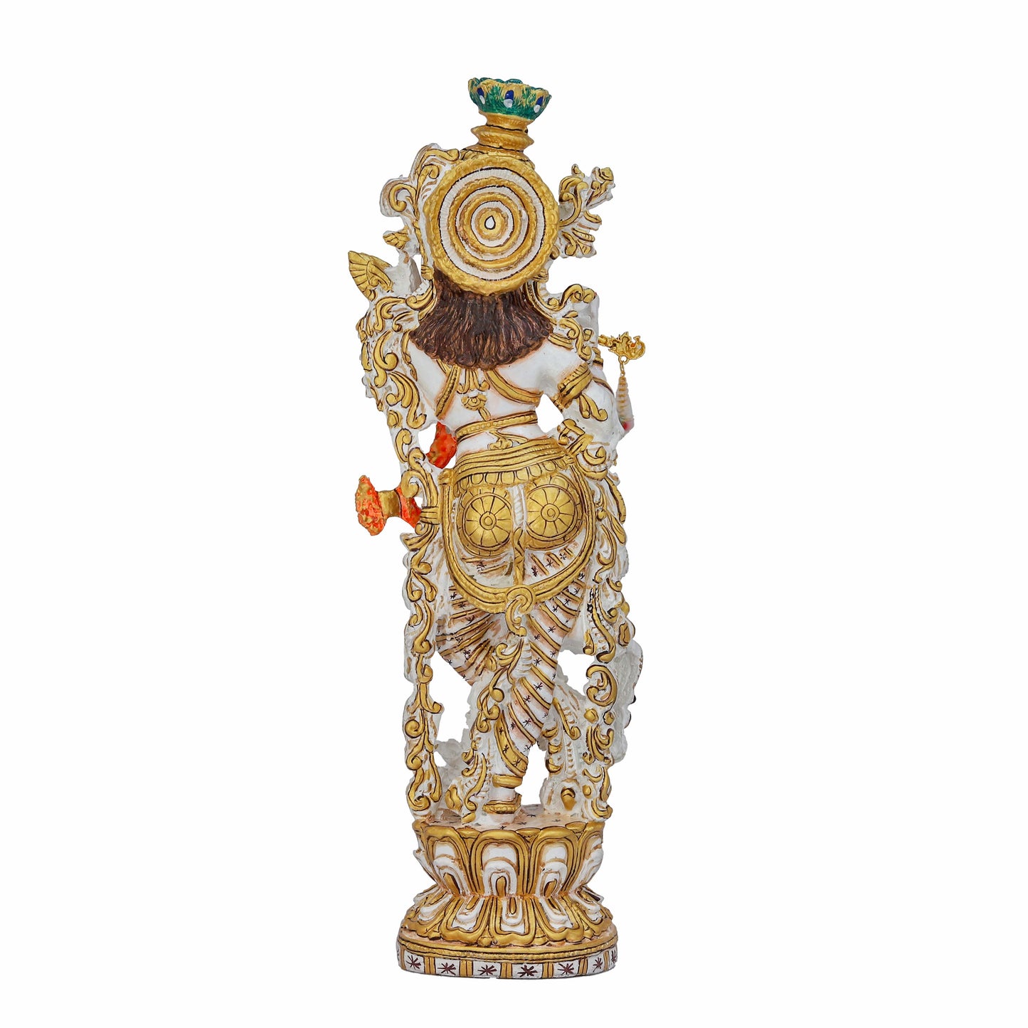 Resin Krishna Ji Idol Sculpture Divine Symbol of Love, Peace & Playfulness | Ideal for Home Temple, Office & Gifting