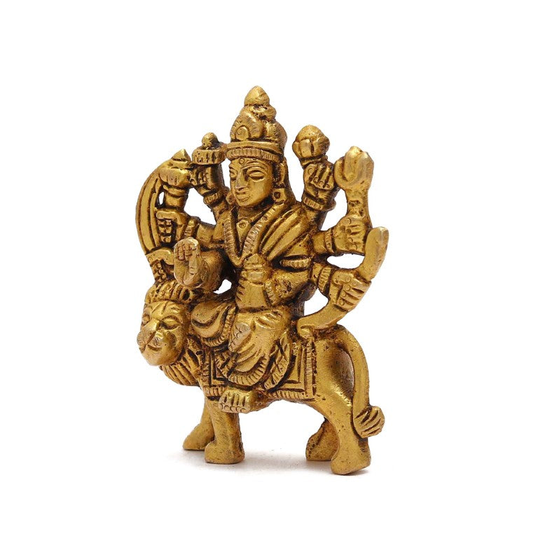 Brass Maa Durga/MATA Rani Jagdamba Idol, Statue, murti , murti for Home Mandir and Home Decor