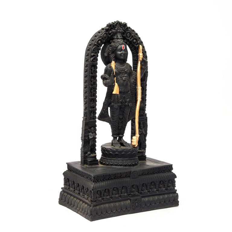 Resin Shree Ram Lalla Idol for Temple and Home Decor ( 10 Inch )