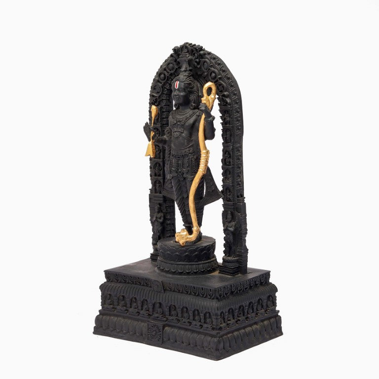 Resin Shree Ram Lalla Idol for Temple and Home Decor ( 10 Inch )