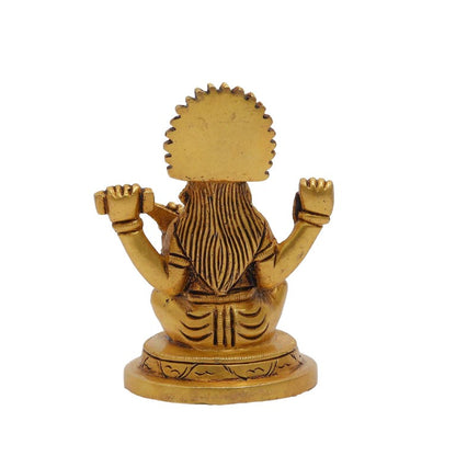 Brass Maa Saraswati Idol Murti Statue for Home Pooja Puja Mandir Décor