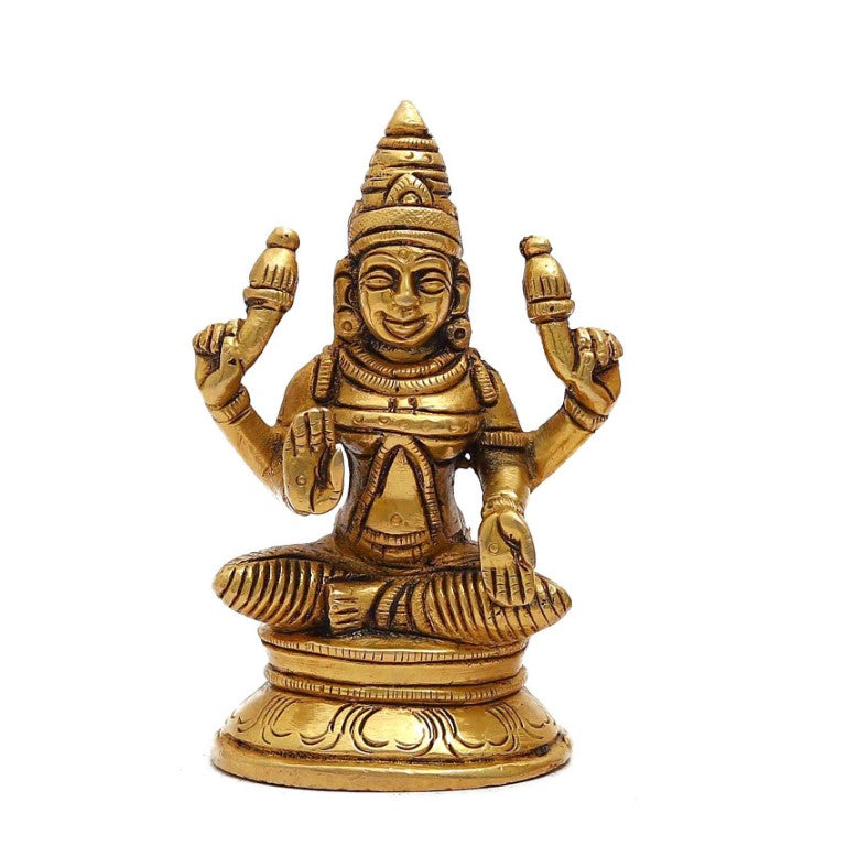 Brass Laxmi Ji Idol Goddess Lakshmi Statue