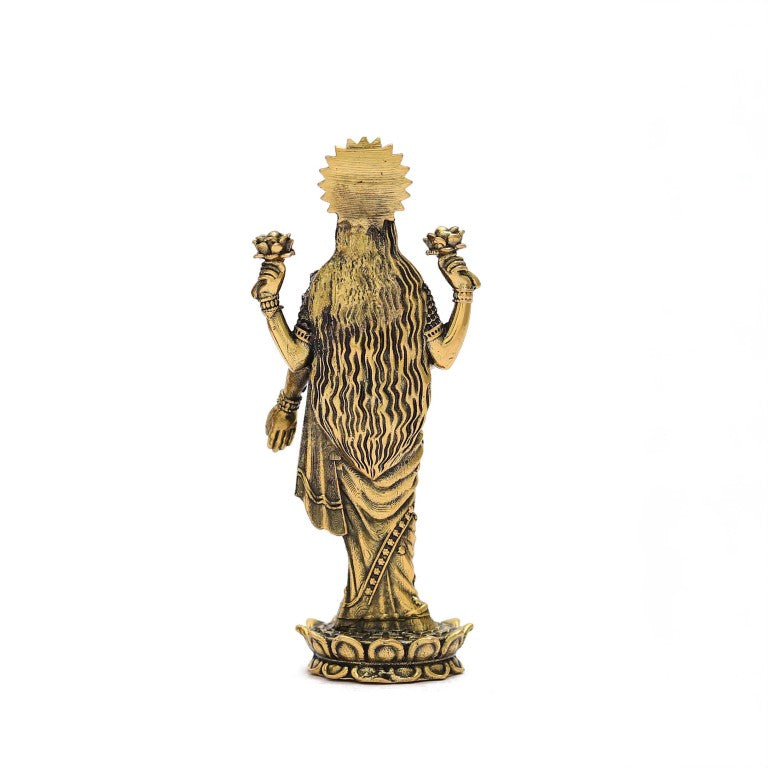 Shri Maha Lakshmi Idol in Standing Position/Maha Lakshmi Brass Idol/Dhan Lakshmi Brass Idol