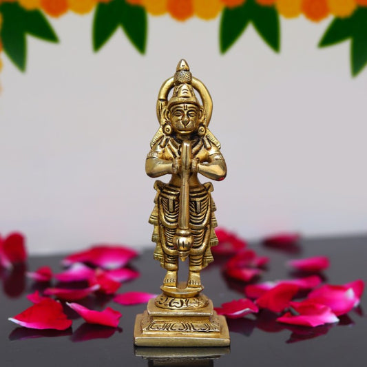 Brass Hanuman Ji Standing Statue, Brass Hanuman Idol,