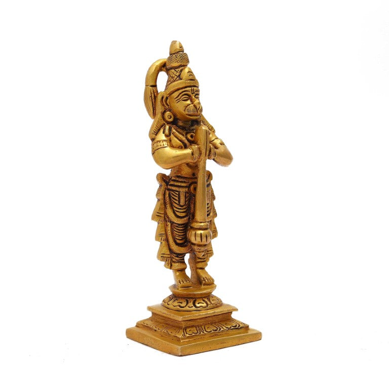 Brass Hanuman Ji Standing Statue, Brass Hanuman Idol,