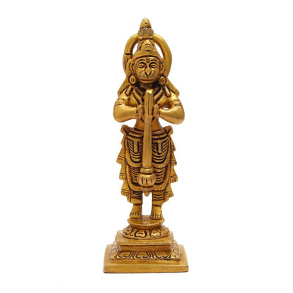 Brass Hanuman Ji Standing Statue, Brass Hanuman Idol,