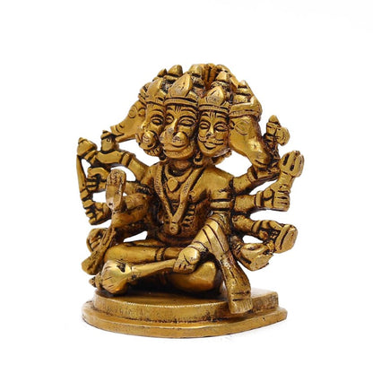 Panchmukhi Hanuman Statue | Brass Home Decor