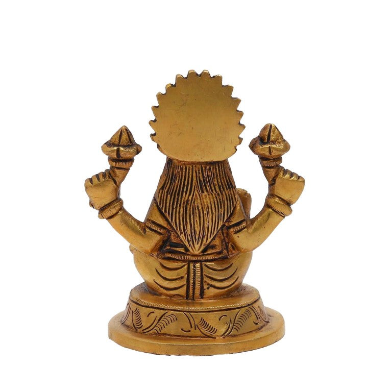 Brass Laxmi Ji Idol Goddess Lakshmi Statue