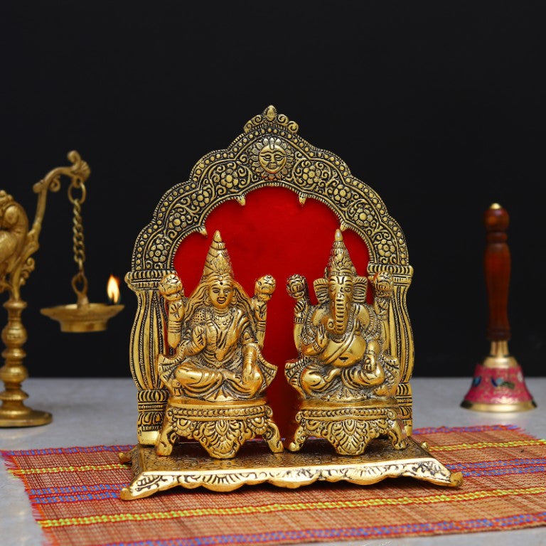 Sitting Laxmi Ganesh Idol