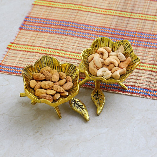 Floral Dry Fruit Bowl Set of 2