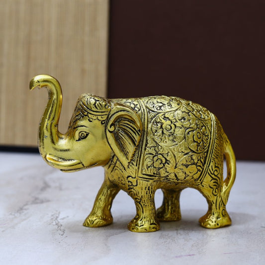 Gold-Toned Elephant Showpiece