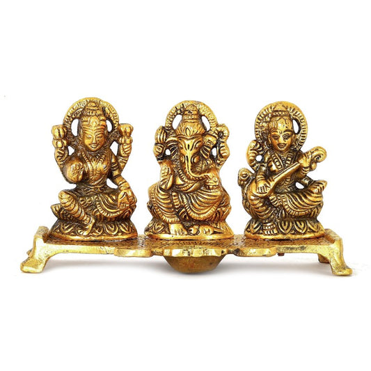 Laxmi Ganesh Saraswati Diya Lamp