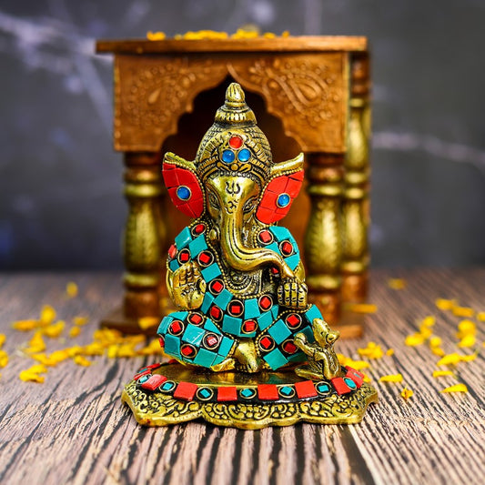 Metal Lord Ganesh Idol