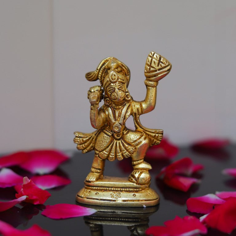 Brass Hanuman Ji Standing Statue, Brass Hanuman Idol,