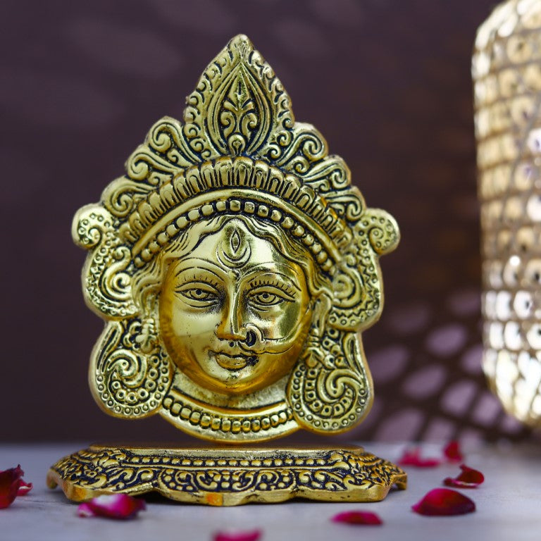 Goddess Durga Face Statue