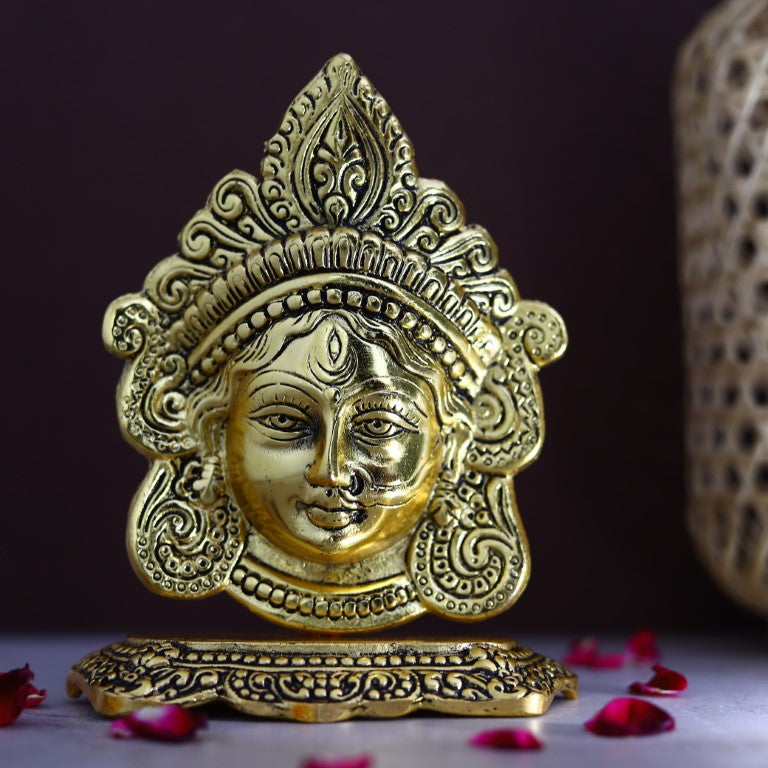 Goddess Durga Face Statue