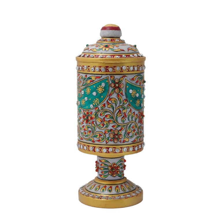 Antique Meenakari Marble Night Lamp