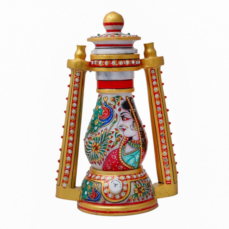 Marble Rajwada Meenakari Night Lamp