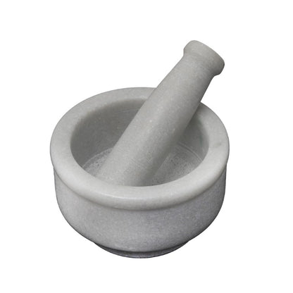 White Marble Mortar and Pestle Set