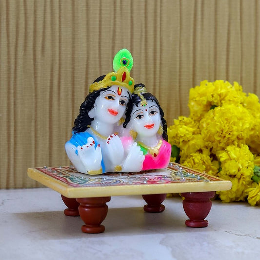 Divine Radha Krishna Chowki