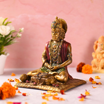 Meditating Lord Hanuman Idol