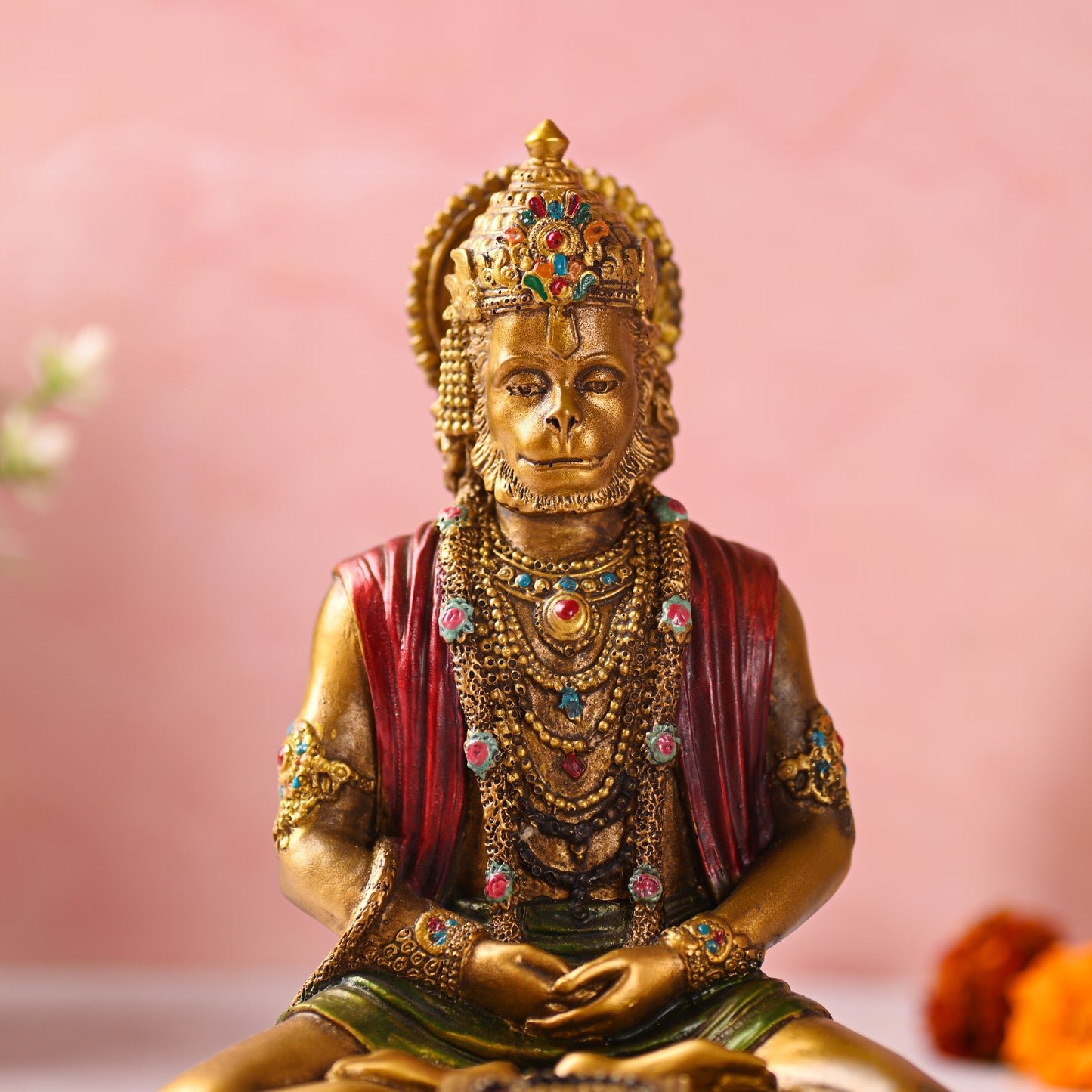 Meditating Lord Hanuman Idol