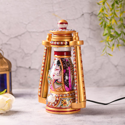 Marble Rajwada Meenakari Night Lamp