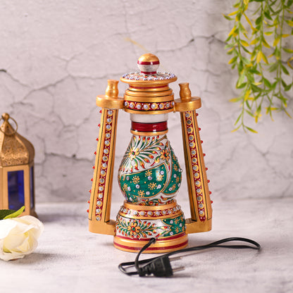 Marble Rajwada Meenakari Night Lamp